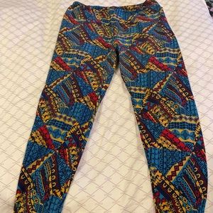 Lularoe colorful abstract tc leggings